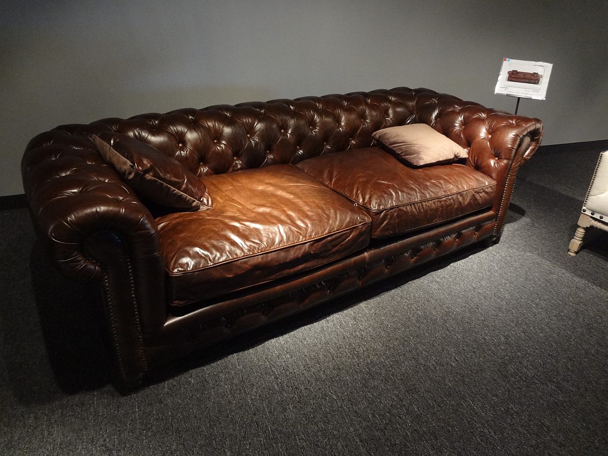 американский кожаный диван